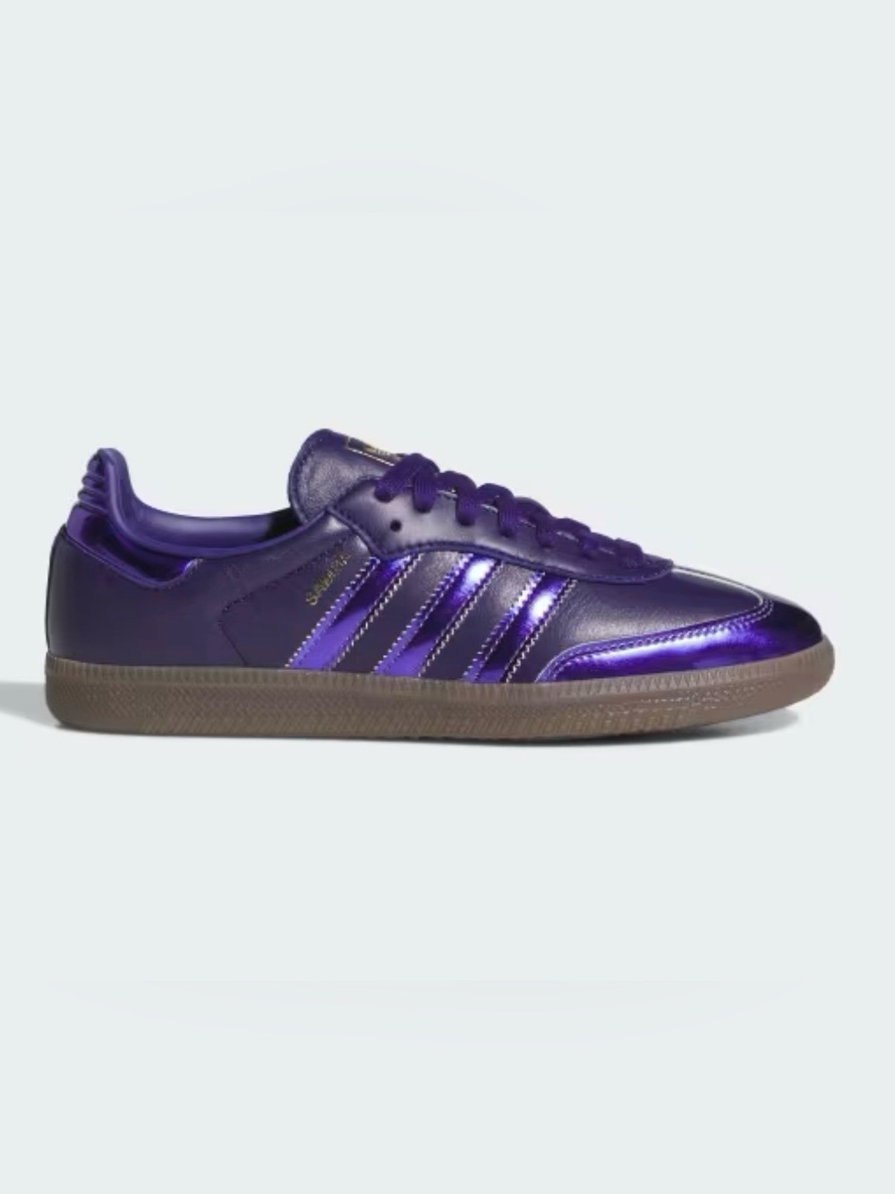 NIB adidas Samba OG low top Collegiate Purple Rush Gold 5w